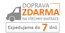 Doprava zdarma na všechny matrace. Expedujeme do 7 dnů.